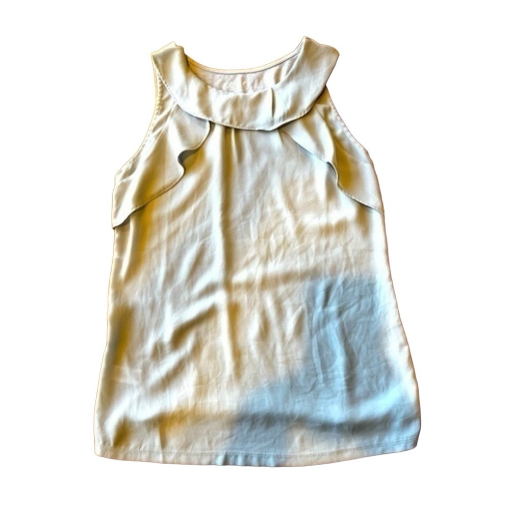 LOFT ~Light Grey Sleeveless Top | XXSP |‎ Excellent Condition & Super Cute |0069